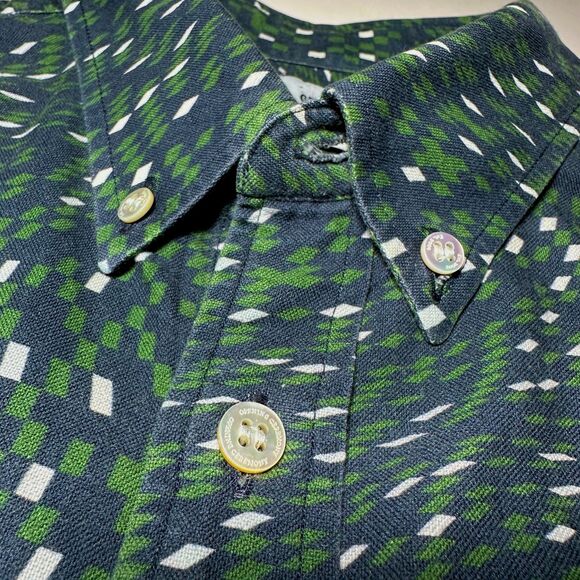 Opening Ceremony Men's Button Down Casual Shirt Geometric Pattern AOP Size Large - Picture 4 of 7